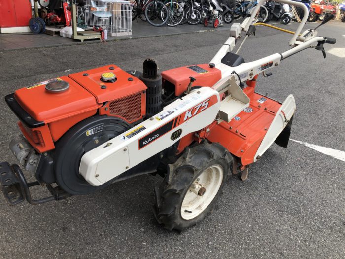 クボタ kubota K75 ディーゼル 7.5馬力 セル付き 管理機 耕運機 を買い取りました！